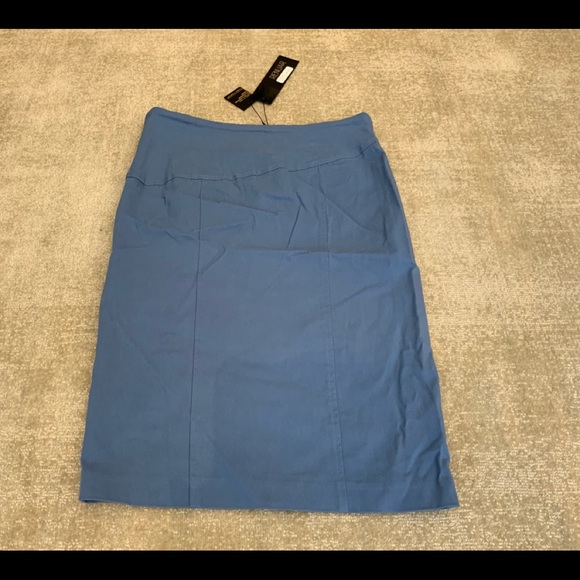 NEW RENAUR BLUEBERRY SKIRT SIDE SLIT - Picture 3 of 5